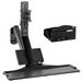 Vivo Sit to Stand Single Monitor Wall Mount Workstation, Steel in Black | 8.2 H x 21.8 W in | Wayfair STAND-SIT1WD