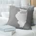 East Urban Home Sweet Throw Pillow Down/Feather/Polyester in Gray | 16 H x 16 W x 3 D in | Wayfair F48F0AF9E82F41D5AC4C612F1BE8E31C