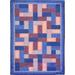 Indigo 92 x 0.5 in Area Rug - Joy Carpets Geometric Tufted Blue/Brown Area Rug Nylon | 92 W x 0.5 D in | Wayfair 1712D-02