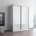 Orren Ellis Rushawn Small Armoire in White | 80 H x 59 W x 26 D in | Wayfair 718A9C2644EB4FCEA1B0A5F74C20FFEC