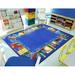 Blue 92 x 0.5 in Area Rug - Educational Read to Succeed by Joy Carpets kids Area Rug Nylon | 92 W x 0.5 D in | Wayfair 1438D