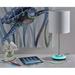 Ebern Designs Colesburg 18.5" Desk Lamp w/ USB Plastic/Linen in White | 18.5 H x 8 W x 8 D in | Wayfair 80BB3940D0994D50BDC0FE2A968538F6
