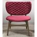 Side Chair - Corrigan Studio® Robb 24.5" Wide Tufted Velvet Side Chair Velvet in Red | 27.5 H x 24.5 W x 27 D in | Wayfair