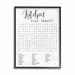 Gracie Oaks 'Kitchen Word Search Family Word Design' by Daphne Polselli Graphic Art Print Wood in Brown | 30 H x 24 W x 1.5 D in | Wayfair