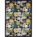 Blue/Navy 64 x 0.5 in Area Rug - Joy Carpets Gaming & Entertainment Abstract Tufted Navy Area Rug Nylon | 64 W x 0.5 D in | Wayfair 1585C-04