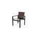 Telescope Casual Tribeca Café Stacking Patio Dining Chair Sling in Black | 34 H x 24 W x 24.5 D in | Wayfair 1T7863001