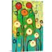 Red Barrel Studio® Noleen Poppy Celebration' Painting Print on Canvas in White | 36 H x 24 W x 1.25 D in | Wayfair 12354360D7F94378AA3299D61F506EC0