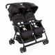 Chicco OHlalà Twin Geschwisterwagen von Geburt bis 15 kg, Kinderwagen für Zwillinge und Geschwister, Verstellbarer Faltbarer Zwillingsbuggy, Regenschutz und Ausziehbares Verdeck