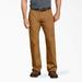 Dickies Men's Relaxed Fit Duck Carpenter Pants - Rinsed Brown Size 38 32 (DU250)