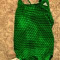 Adidas Swim | Adidas Womens Green Web Printsz 24 Swimsuit | Color: Green | Size: Sz 24