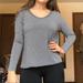 American Eagle Outfitters Tops | American Eagle Gray/White Striped Long Sleeve S | Color: Gray/White | Size: S