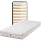 Matelas 70x190 + Sommier + pieds Offerts - Latex Naturel - Compatible Sommiers Electriques - 80