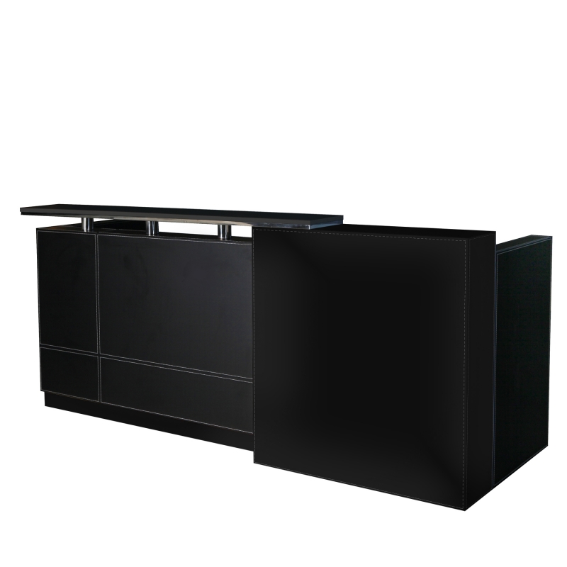 Büro Empfangstheke Empfangsthresen Kassentheke Hoteltheke Philadelphia Design schwarz Jet-Line Image