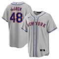 Men's Nike Jacob deGrom Gray New York Mets Road Replica Player Name Jersey