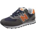 New Balance Herren 574v2 Sneaker, Grau (Grey/Navy Eaf), 41.5 EU