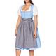 BERWIN & WOLFF TRACHT FOLKLORE LANDHAUS Damen dirndl Kleid, Blue With Grey, 46 EU