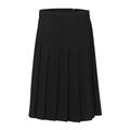 School Uniform 365 Innovation Girls Stitch Down Skirts, Black, W36-L22