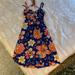 Anthropologie Dresses | Anthro (Moulinette Soeurs) Midi Floral Dress | Color: Blue/Pink | Size: 6