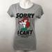 Disney Tops | Ariel Mermaid Disney T-Shirt Graphic Crew Neck L | Color: Gray | Size: L