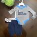 Nike Matching Sets | Adorable Nike Newborn Outfit. Just Do It! | Color: Blue/Gray | Size: Newborn