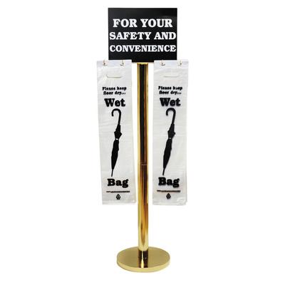 Tatco 57029 54 1/2" Brass Wet Umbrella Bag Stand