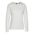 GANT Women's COTT/ELA C-Neck LS T-Shirt Longsleeve, Beige (Eggshell 113), M