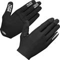 GripGrab Unisex's Aerolite InsideGrip Full-Finger Professional MTB Cycling Gloves Unpadded Anti-Slip Mountain-Bike Off-Road Long, Black, 2X-Large