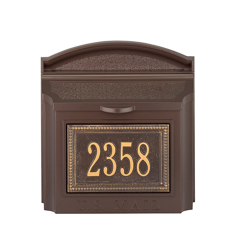 Bunker Hill Hanging Mailbox - Bronze/Gold - Grandin Road