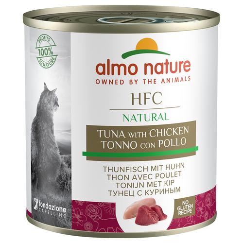 24x280g HFC Natural Thunfisch & Huhn Almo Nature Katzenfutter Nass - 20+4 gratis!