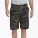 Dickies Men's Relaxed Fit Ripstop Cargo Shorts, 11" - Moss Green/black Camo Size 40 (WR351)