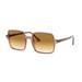 Ray-Ban SQUARE II RB1973 Sunglasses 128151-53 - Gradient Brown Lenses