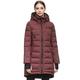 Orolay Women's Hooded Down Jacket Mid-Length Outwear Coat Winered M