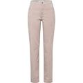 BRAX Damen Style Carola Five-Pocket Baumwollsatin Hose, BEIGE, 38W / 34L