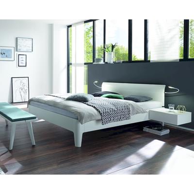 Hasena Fine-Line Massivholzbett Syma Xylo/Vola 140x200 cm / Buche weiss deckend, lackiert Image