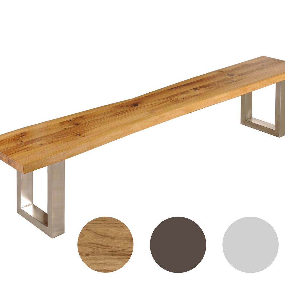 3S Frankenmöbel »Zingst« Massivholz Bank 220 cm / Wildeiche / mit Rückenlehne Image