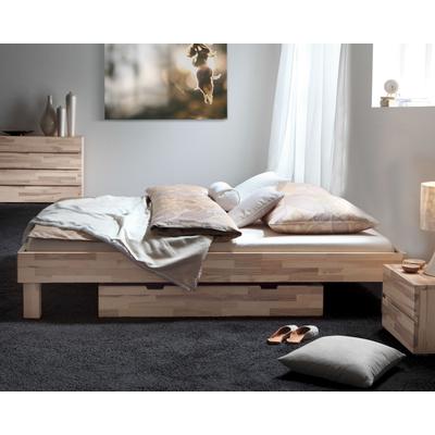 Hasena Wood-Line Massivholzbett Cantu 120x200 cm Buche natur 20 cm Image