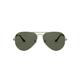 Ray-Ban Unisex Aviator Sunglasses, Green, 62 mm UK