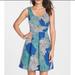 Anthropologie Dresses | Anthro Plenty By Tracy Reese Bursting Mums Dress | Color: Blue/Green | Size: 8