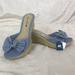 American Eagle Outfitters Shoes | American Eagle Size 9 Nwt Wedge Sandals Shoes | Color: Blue/Tan | Size: 9n