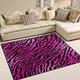 Use7 Pink Zebra Animal Print Striped Area Rug Rugs for Living Room Bedroom 160cm x 122cm(5.3 x 4 feet)