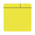 Notes adhésives, magnétiques, L x l 100 x 100 mm, lot de 10, jaune