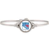 Women's Luca + Danni New York Rangers Silver Bangle Bracelet