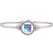 Women's Luca + Danni New York Rangers Silver Bangle Bracelet