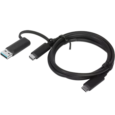 Hybrid USB-C with USB-A Cable