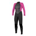 O'Neill Wetsuits Damen Women's Reactor II 3/2mm Back Zip Full Neoprenanzug, Black/Berry, 12