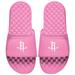 "Women's ISlide Pink Houston Rockets Primary Logo Slide Sandals"