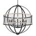 Golden Lighting Roost 32 Inch 9 Light Chandelier - 3170-9 BLK-CW