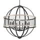 Golden Lighting Roost 32 Inch 9 Light Chandelier - 3170-9 BLK-CW