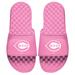 Women's ISlide Pink Cincinnati Reds Primary Logo Slide Sandals