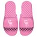 Women's ISlide Pink Colorado Rockies Primary Logo Slide Sandals